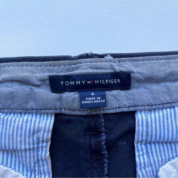 Tommy Hilfiger Pants Hampton Navy Blue Stars Print Stretch Slim Chino Medium 8 - Picture 8 of 15
